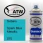 Preview: Subaru, Spark Blue Metallic, 070: 400ml Sprühdose, von ATW Autoteile West.
